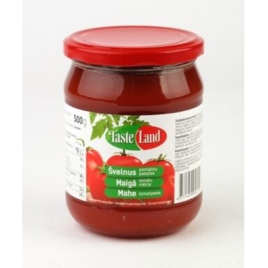 Pomidoru padažas TASTE LAND, švelnus, 500 g Pomidoru padažas TASTE LAND, švelnus, 500 g
