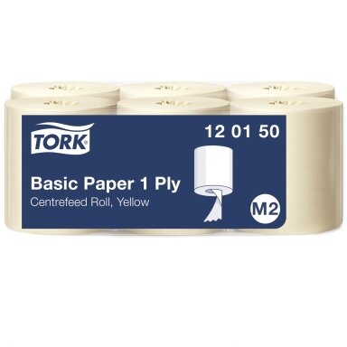 Popieriniai rankšluosčiai TORK UNIVERSAL 310, M2 120150, 1 sl., 20.5 cm x 300 m, geltona sp. Popieriniai rankšluosčiai TORK UNIVERSAL 310, M2 120150, 1 sl., 20.5 cm x 300 m, geltona sp.