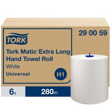 Popieriniai rankšluoščiai TORK UNIVERSAL H1, 290059, 1 sl., 1220 serv., 21 cm x 280 m, balta sp. Popieriniai rankšluoščiai TORK UNIVERSAL H1, 290059, 1 sl., 1220 serv., 21 cm x 280 m, balta sp.