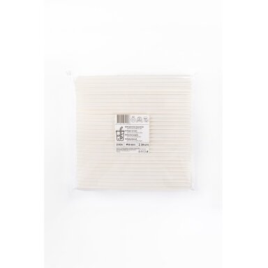 Popieriniai šiaudeliai, balti, D 8 mm, L 24 cm, 250 vnt Popieriniai šiaudeliai, balti, D 8 mm, L 24 cm, 250 vnt