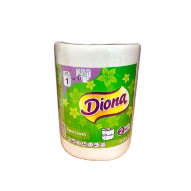 Popierinis rankšluostis DIONA, 2 sluoksnių, 300 lap., vnt