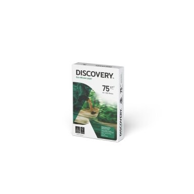 Popierius DISCOVERY, A4, 75 g/m2, 500 lapų Popierius DISCOVERY, A4, 75 g/m2, 500 lapų