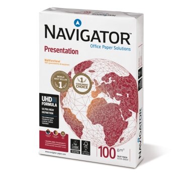 Popierius NAVIGATOR PRESENTATION, A3, 100 g/m2, 500 lapų Popierius NAVIGATOR PRESENTATION, A3, 100 g/m2, 500 lapų