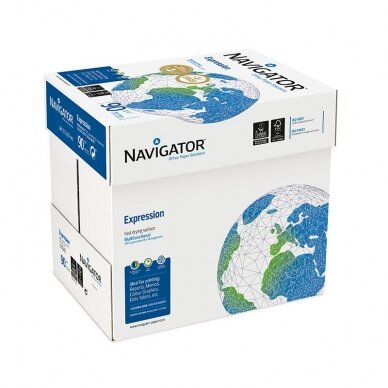 Popierius NAVIGATOR EXPRESION A4, 90 g/m2, 500  lapų 1