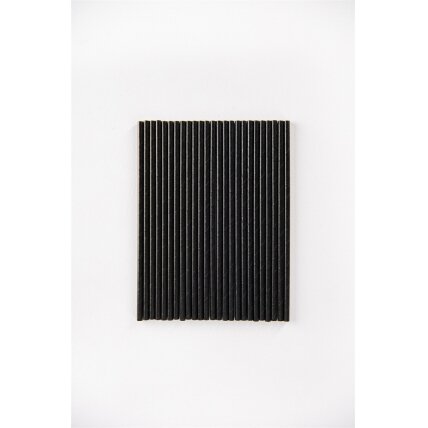 Popieriniai šiaudeliai, juodi, 6 mm, L 20 cm, 500 vnt 1