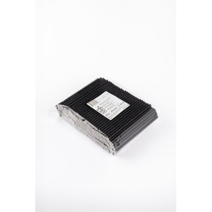 Popieriniai šiaudeliai, juodi, D 6 mm, L 15 cm, 250 vnt 1