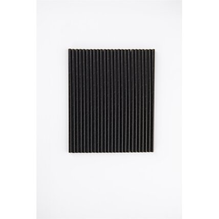 Popieriniai šiaudeliai, juodi, D 8 mm, L 24 cm, 500 vnt 2