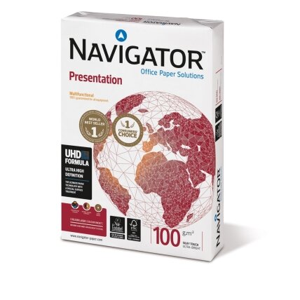 Popierius NAVIGATOR PRESENTATION, A3, 100 g/m2, 500 lapų Popierius NAVIGATOR PRESENTATION, A3, 100 g/m2, 500 lapų