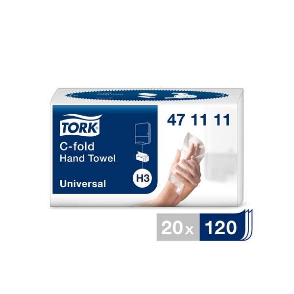 Popieriniai rankšluoščiai TORK, 2 sl., 120 serv., 27.5 x 24 cm, nebalinti 471111 Popieriniai rankšluoščiai TORK, 2 sl., 120 serv., 27.5 x 24 cm, nebalinti 471111