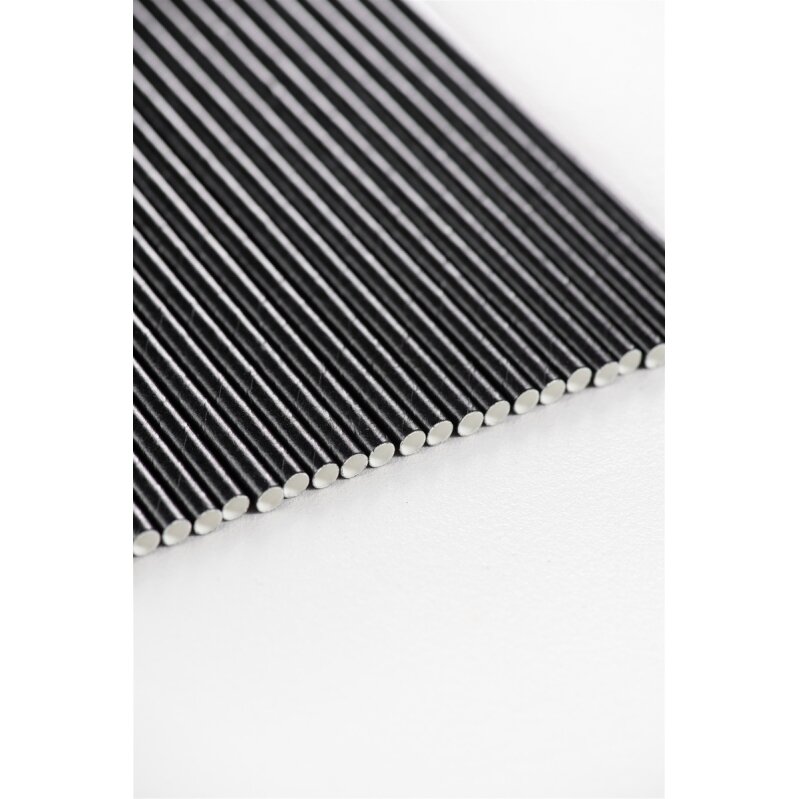 Popieriniai šiaudeliai, juodi, 6 mm, L 20 cm, 500 vnt 3