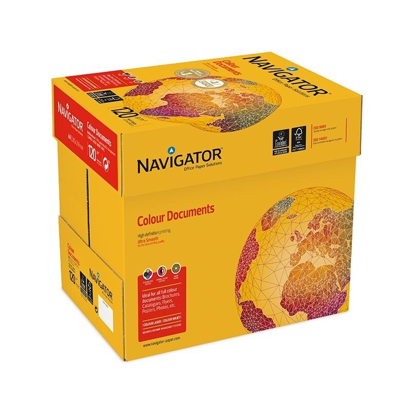 Popierius NAVIGATOR COLOUR DOCUMENTS, A4, 120 g/m2, 250  lapų 4
