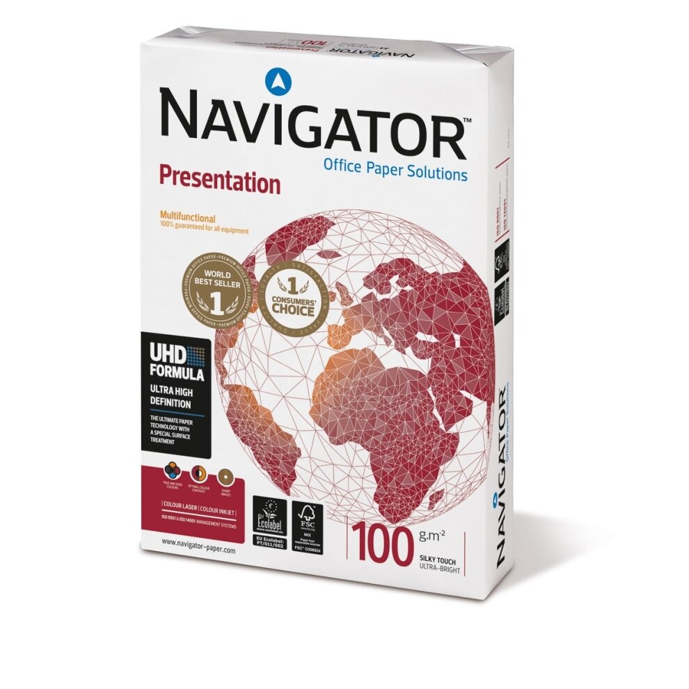 Popierius NAVIGATOR PRESENTATION, A3, 100 g/m2, 500  lapų