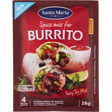 Prieskonių mišinys SANTA MARIA Burrito, 28 g