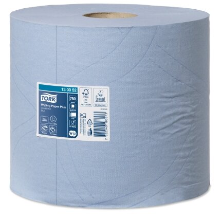 Pramoninis popierius TORK Advanced 420 W1/W2,130052, 2 sl., 23.5 cm x 255 m, mėlyna sp. 1