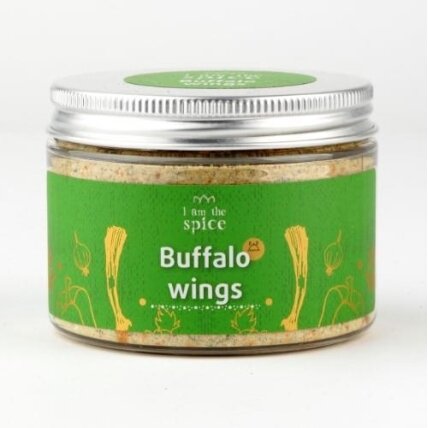 Prieskonių mišinys I AM THE SPICE Buffalo Wings, skrudintiems vištienos sparneliams, 100 g Prieskonių mišinys I AM THE SPICE Buffalo Wings, skrudintiems vištienos sparneliams, 100 g