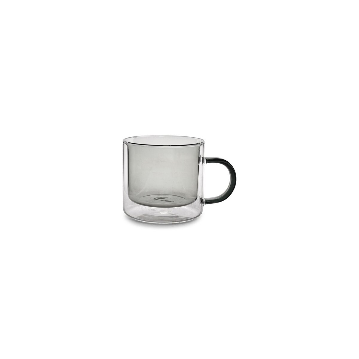 Puodelis Liv Grey, borosilikatinis stiklas, 270 ml, D 8,5 cm, H 7,8 cm, 2 vnt.