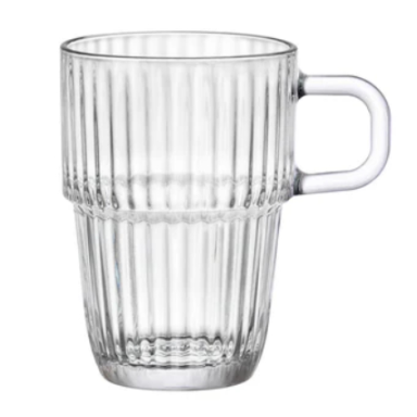 Puodelis BARSHINE, stiklas, 315 ml, H 11,2 cm, D 10,9 cm, vnt