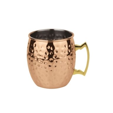 Puodelis Moscow Mule Copper, nerūdijantis plienas, 550 ml, D 8,5 cm, H 9,7 cm, vnt Puodelis Moscow Mule Copper, nerūdijantis plienas, 550 ml, D 8,5 cm, H 9,7 cm, vnt