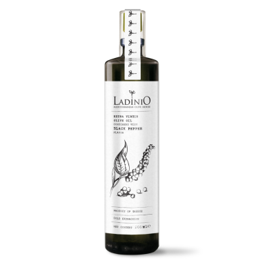 Purškiamas alyvuogių aliejus LADINIO Extra Virgin, su juodaisiais pipirais, 200 ml Purškiamas alyvuogių aliejus LADINIO Extra Virgin, su juodaisiais pipirais, 200 ml