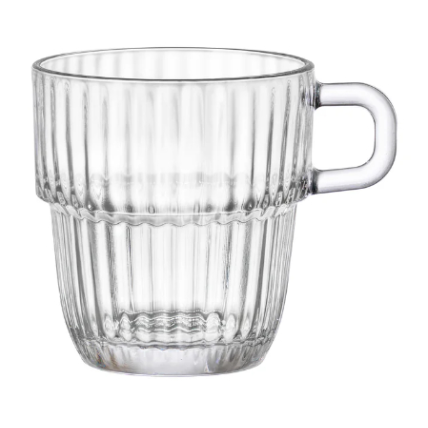 Puodelis BARSHINE, stiklas, 250 ml, H 8,5 cm, D 10,2 cm, vnt