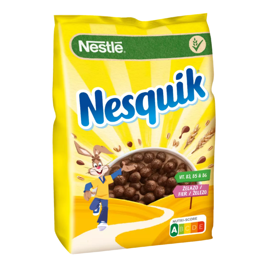 Pusryčių dribsniai  NESTLE Nesquik, kakavos skonio, 450g