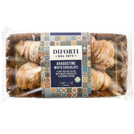 Pyragėliai DIFORTI, Aragostine, su baltojo šokolado įdaru, 150 g Pyragėliai DIFORTI, Aragostine, su baltojo šokolado įdaru, 150 g