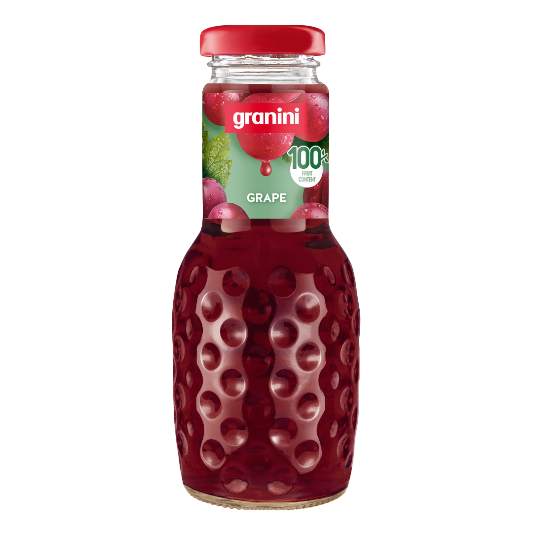 Raudonųjų vynuogių sultys GRANINI, 100%, 0,25 l D