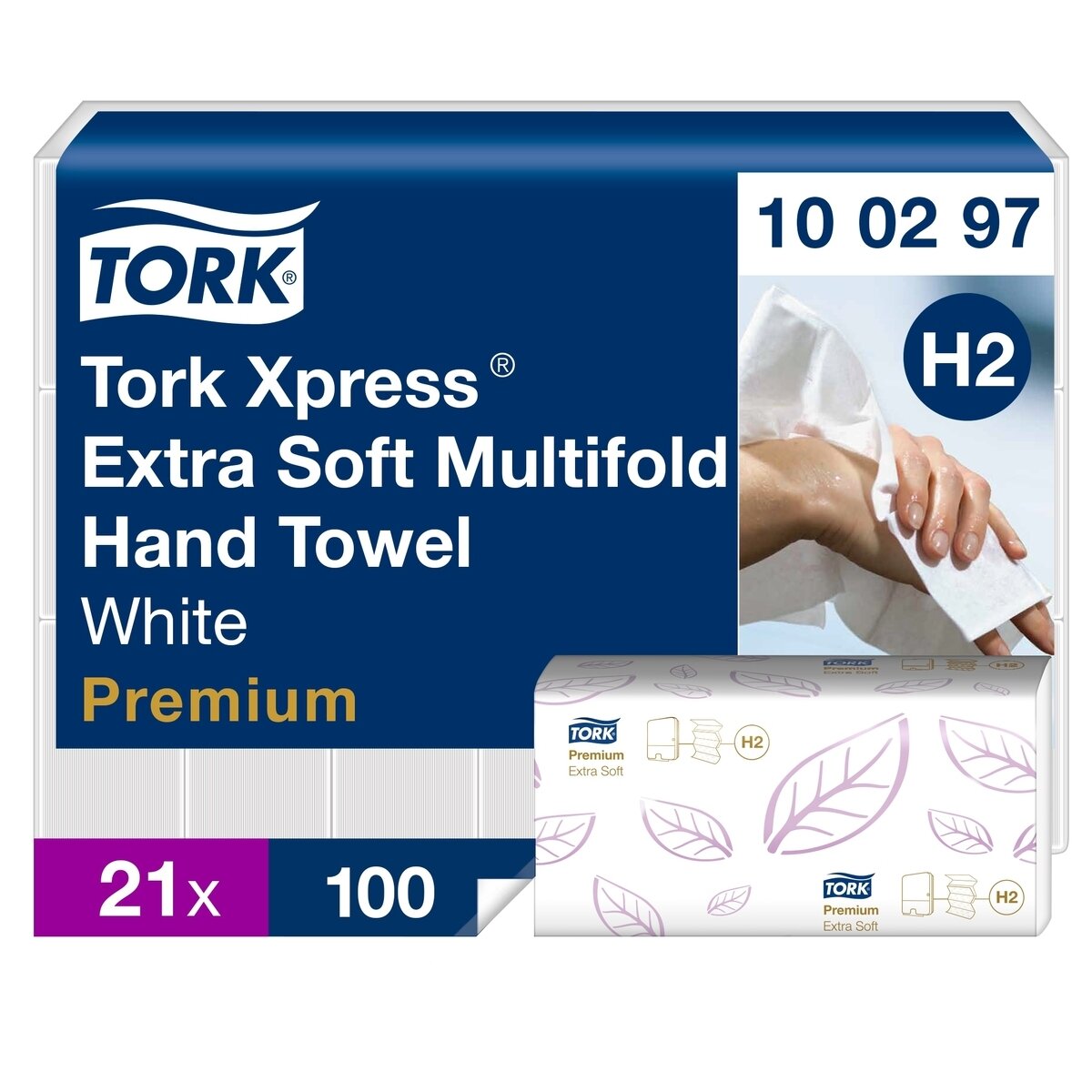 Rankų valymo popierius TORK PREMIUM EXTRA SOFT, H2 100297, 2 sl.,100 serv., 21.2 x 34 cm, balta sp. Rankų valymo popierius TORK PREMIUM EXTRA SOFT, H2 100297, 2 sl.,100 serv., 21.2 x 34 cm, balta sp.