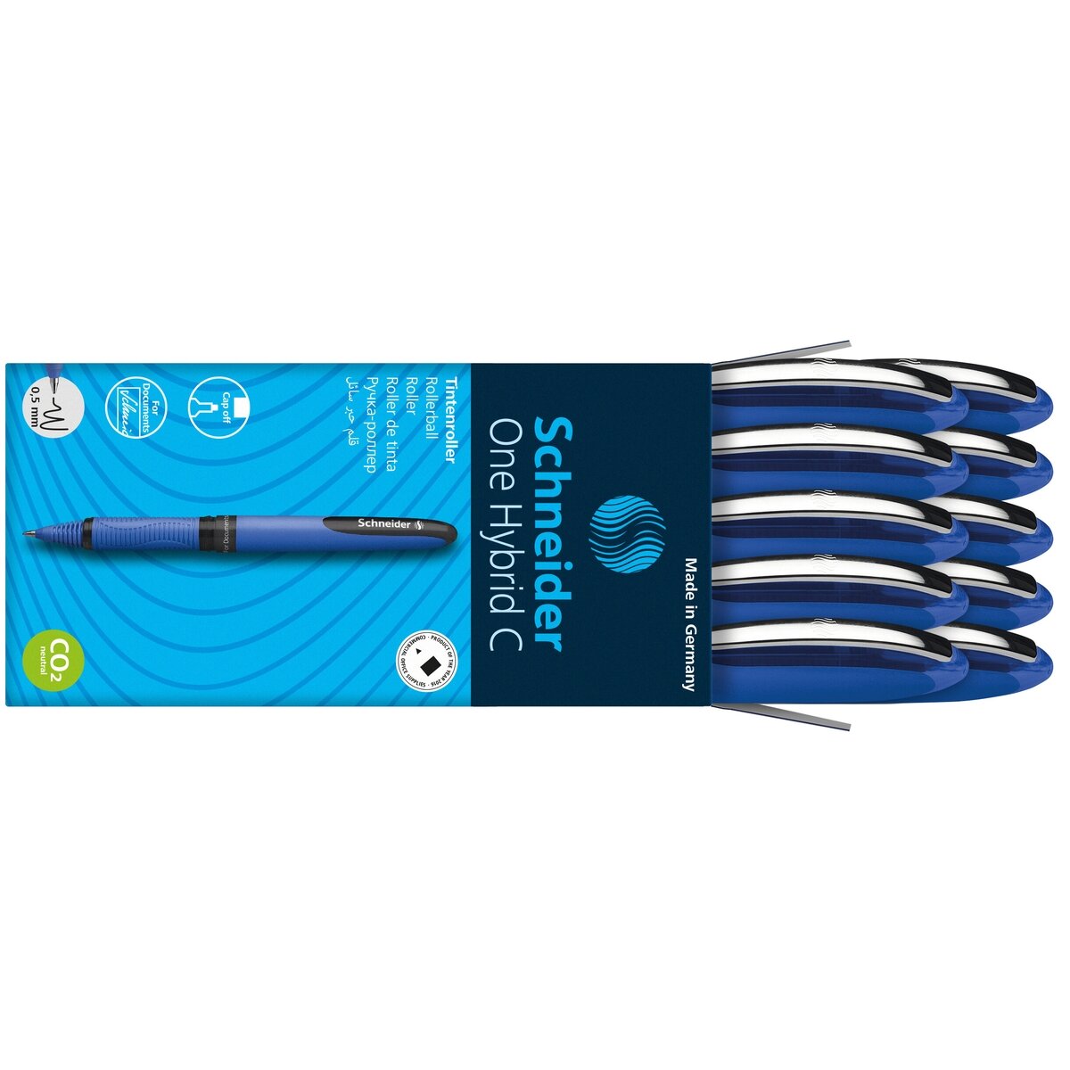 Rašiklis SCHNEIDER ONE HYBRID C 0.5mm, mėlyna 2