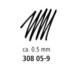 Rašiklis STAEDTLER PIGMENT LINER 308, 0,5 mm. 5