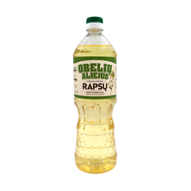 Rapsų aliejus OBELIŲ, 0,9l