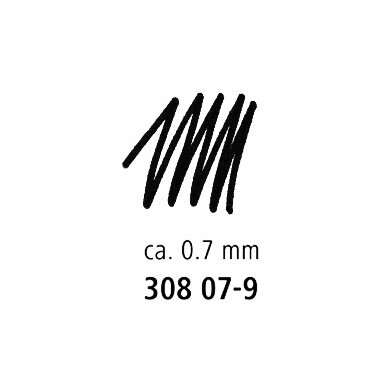 Rašiklis STAEDTLER PIGMENT LINER 308, 0,7 mm.