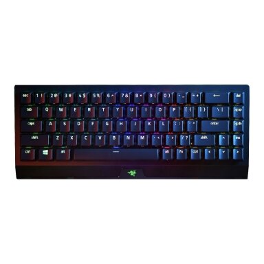  Razer BlackWidow V3 Mini HyperSpeed Gaming keyboard USB+RF Wireless+Bluetooth Yellow Switch, Black