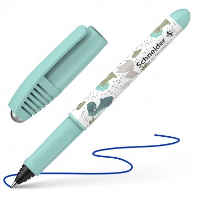Rašiklis SCHNEIDER Zippi, plastikinis žalias korpusas, mėlynas rašalas 1