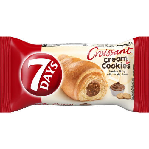 Raguolis 7 DAYS, su lazdynų riešutų įdaru ir sausainių gabaliukais, 60 g