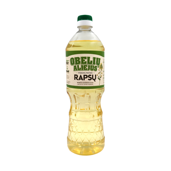 Rapsų aliejus OBELIŲ, 0,9l