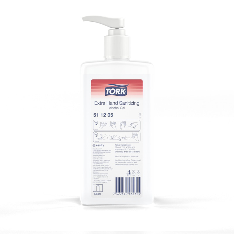 Rankų dezinfekavimo priemonė TORK, su pompa, gelinė ,0,5 l, 511205