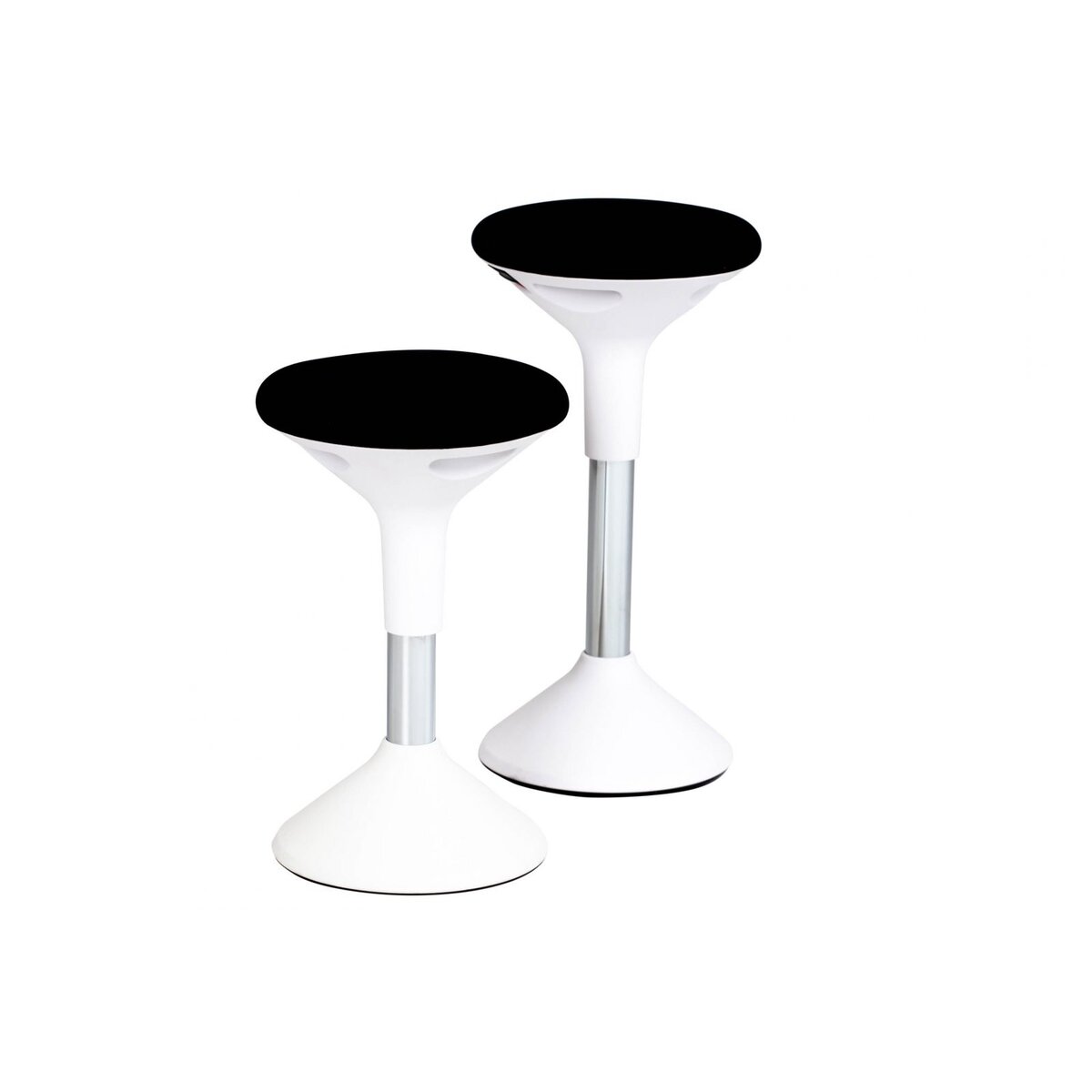 Reguliuojamo aukščio kėdė SUN-FLEX®ACTIVE, 62-71 cm, baltas rėmas, juoda sėdima vieta. Reguliuojamo aukščio kėdė SUN-FLEX®ACTIVE, 62-71 cm, baltas rėmas, juoda sėdima vieta.