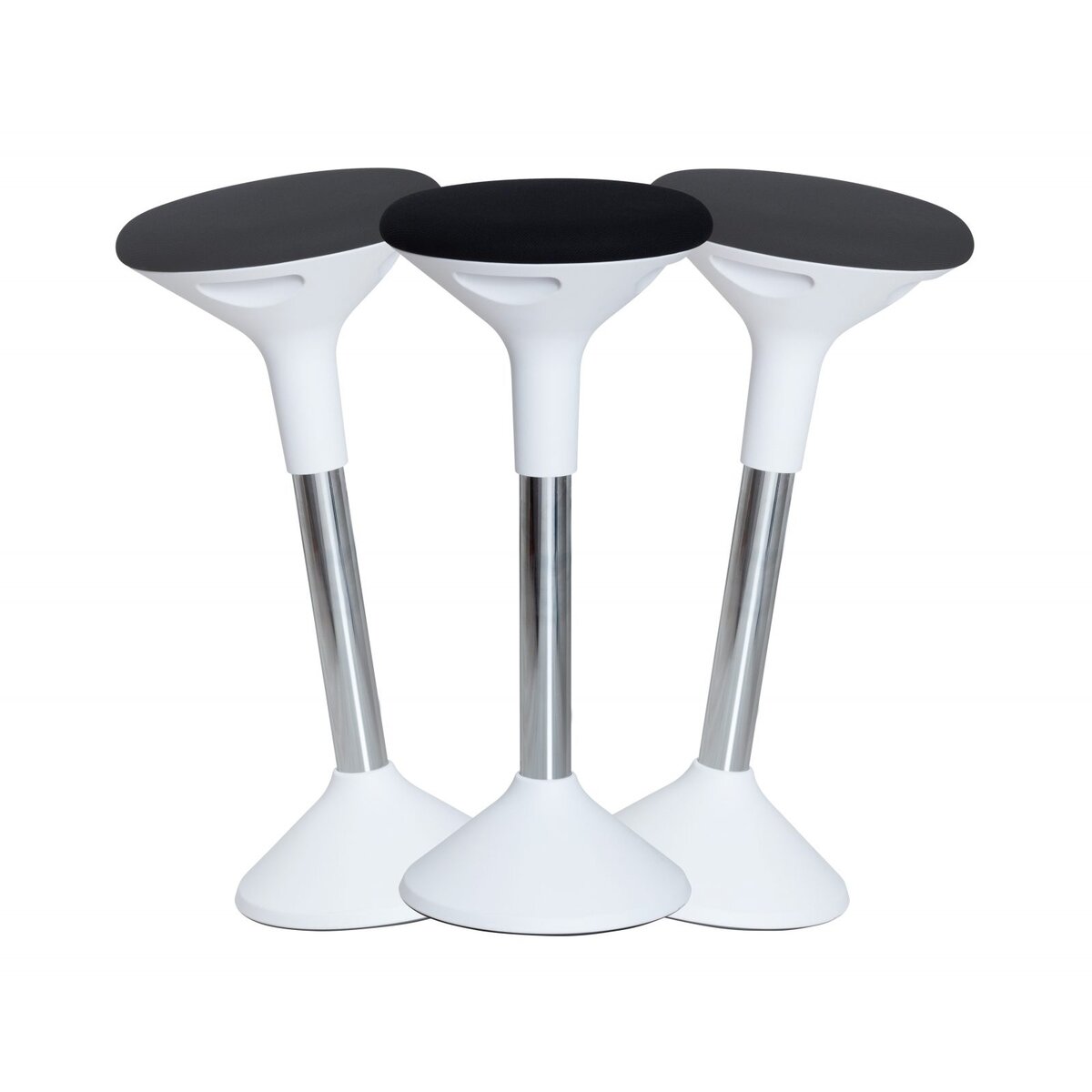 Reguliuojamo aukščio kėdė SUN-FLEX®ACTIVE, 62-71 cm, baltas rėmas, juoda sėdima vieta. 1 Reguliuojamo aukščio kėdė SUN-FLEX®ACTIVE, 62-71 cm, baltas rėmas, juoda sėdima vieta. 1