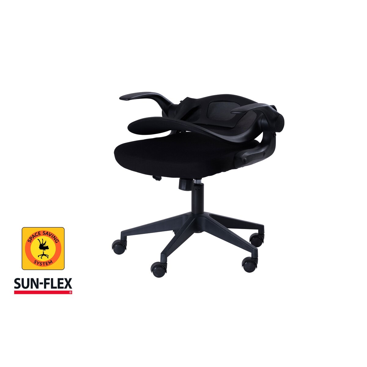 Reguliuojamo aukščio kėdė SUN-FLEX®HIDEAWAY CHAIR, 91-101 cm, juodas rėmas, juoda sėdima vieta 4 Reguliuojamo aukščio kėdė SUN-FLEX®HIDEAWAY CHAIR, 91-101 cm, juodas rėmas, juoda sėdima vieta 4