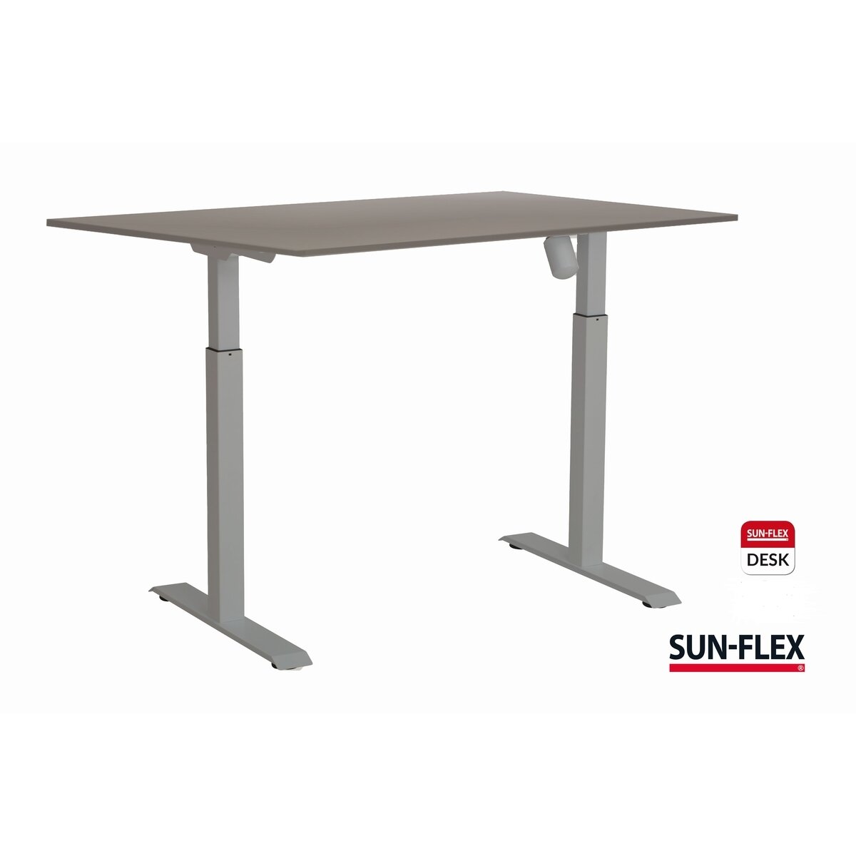 Reguliuojamo aukščio stalas SUN-FLEX ADAPT I, vieno variklio, pilkas 120x80cm Reguliuojamo aukščio stalas SUN-FLEX ADAPT I, vieno variklio, pilkas 120x80cm