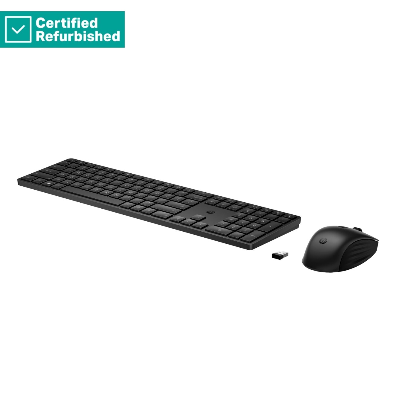 RENEW GOLD HP 655 Wireless Mouse Keyboard Combo, spill resistant - Black - US ENG RENEW GOLD HP 655 Wireless Mouse Keyboard Combo, spill resistant - Black - US ENG