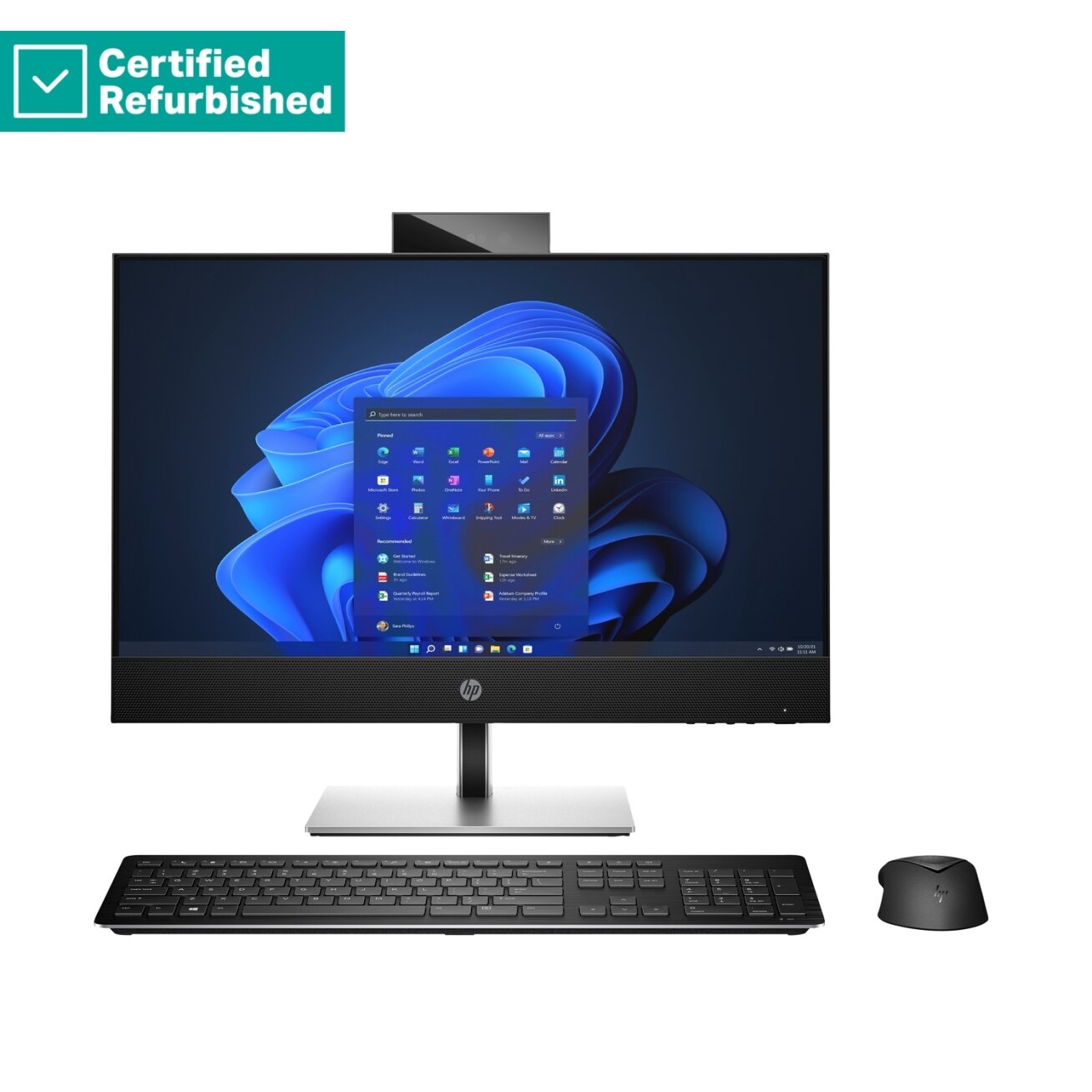 RENEW GOLD HP Pro 440 G9 AIO All-In-One 24 - i7-12700T, 16GB, 512GB SSD, Radeon RX 6300M 2GB, 23.8 FHD Non-Touch AG, DVD-RW, Height Adjustable, Win 11 Pro, 1 years