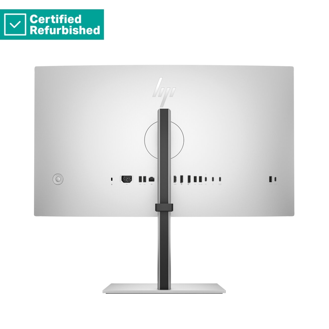 RENEW SILVER HP 727pm Series 7 Pro 4K Conferencing Monitor - 27" 3840x2160 UHD 400-nit 60Hz AG, IPS Black HDR 400, USB-C(100W/15W)/HDMI/DP Daisy-Chain, 5x USB-A, speakers, 5MP webcam, RJ-45 LAN, height adjustable/tilt/swivel/pivot, 1 years 2