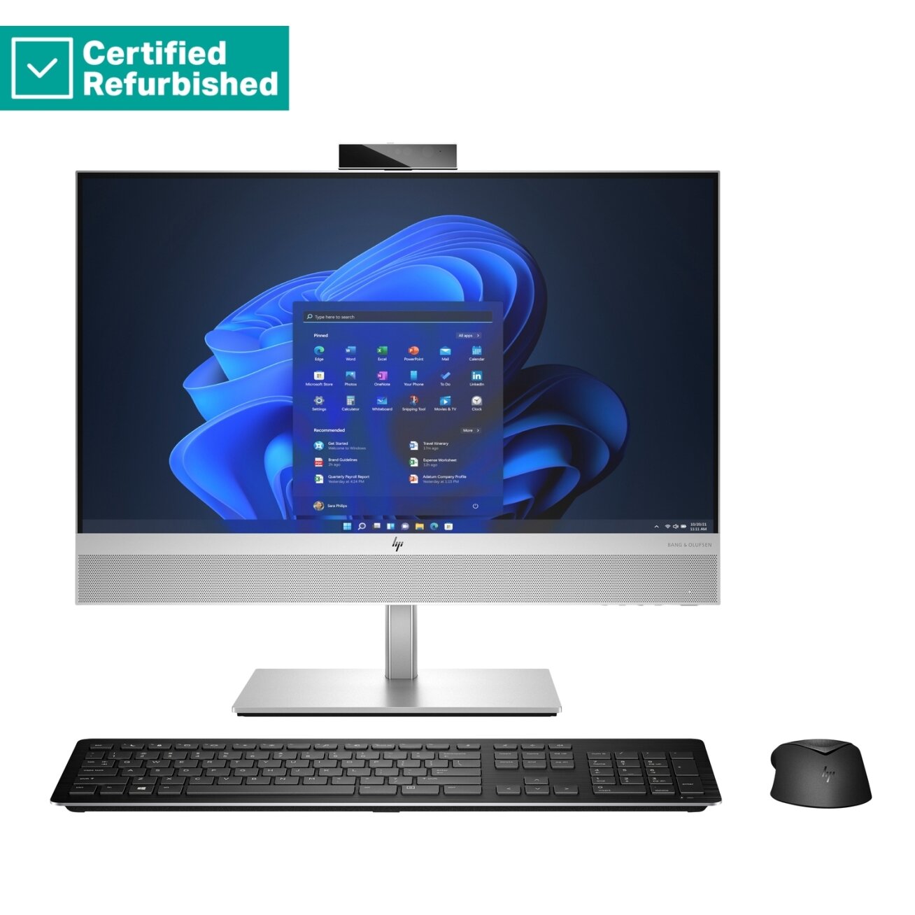 RENEW SILVER HP Elite 840 G9 AIO All-In-One 24 - i5-14500, 16GB, 512GB SSD, 23.8 FHD Non-Touch AG, VESA/Heigh Adjustable, Win 11 Pro, 1 years