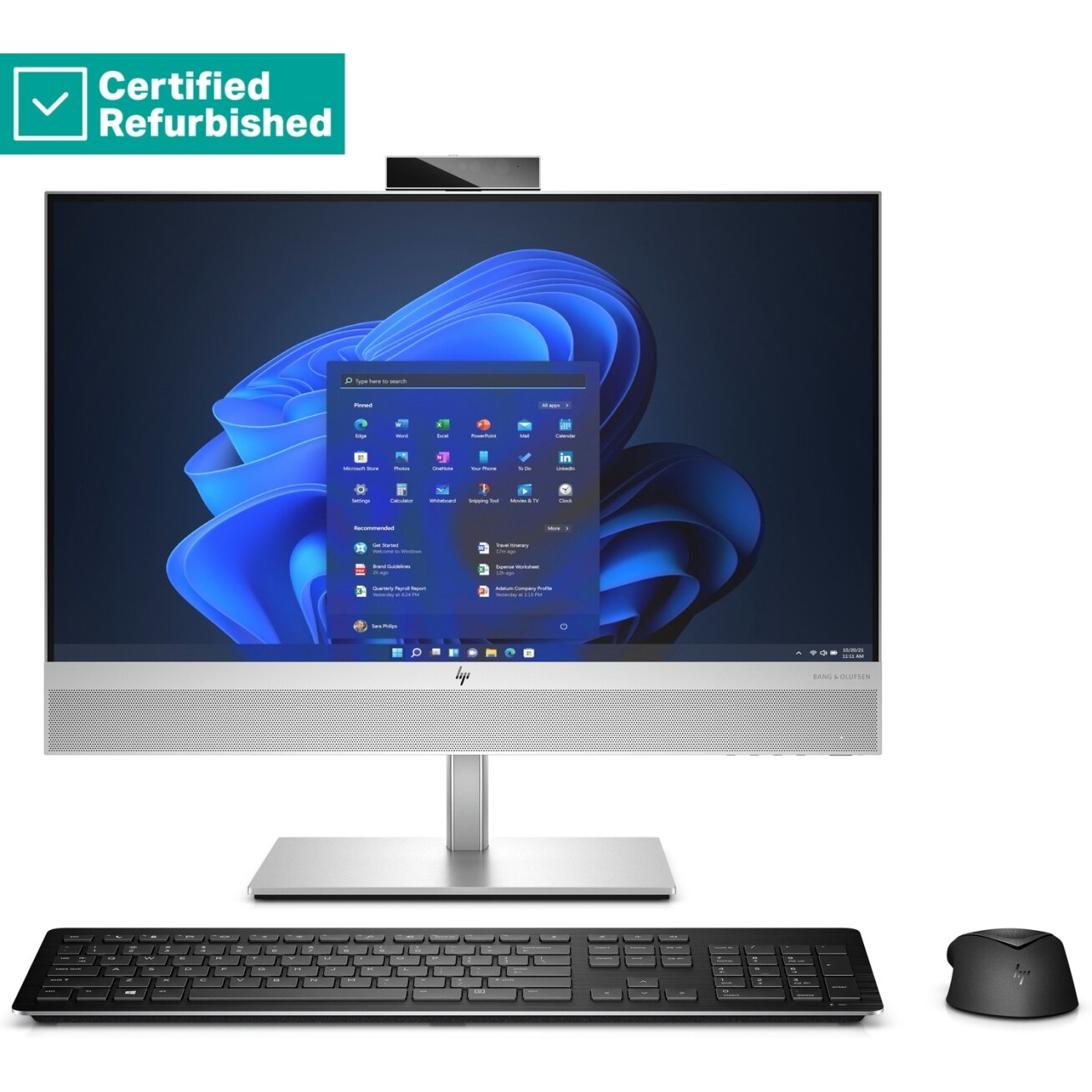 RENEW SILVER HP Elite 840 G9 AIO All-In-One 24 - i7-14700, 16GB, 512GB SSD, 23.8 FHD Non-Touch AG, VESA/Height Adjustable, Win 11 Pro, 1 years