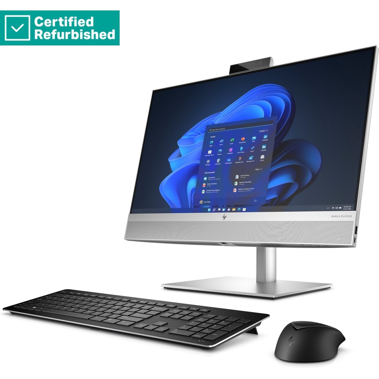 RENEW SILVER HP Elite 840 G9 AIO All-In-One 24 - i7-14700, 16GB, 512GB SSD, 23.8 FHD Non-Touch AG, VESA/Height Adjustable, Win 11 Pro, 1 years 2