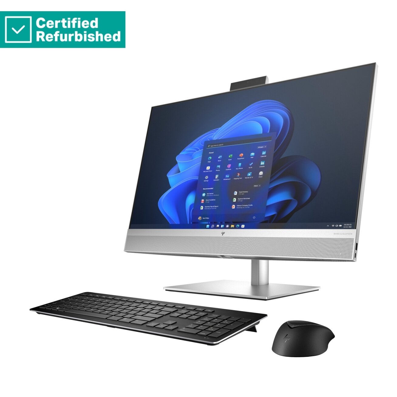 RENEW SILVER HP Elite 870 G9 AIO All-In-One 27 - i9-14900, 64GB, 2TB SSD, 27 QHD Non-Touch AG, Height Adjustable, USB Mouse, Win 11 Pro, 1 years 2