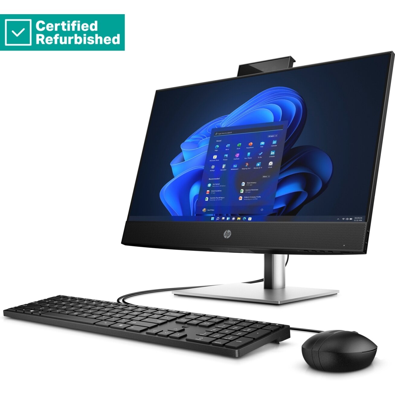 RENEW SILVER HP Pro 440 G9 AIO All-In-One - i5-14500, 16GB, 512GB SSD, 23.8 FHD Non-Touch AG, Height Adjustable, USB Mouse, Win 11 Pro, 1 years 1