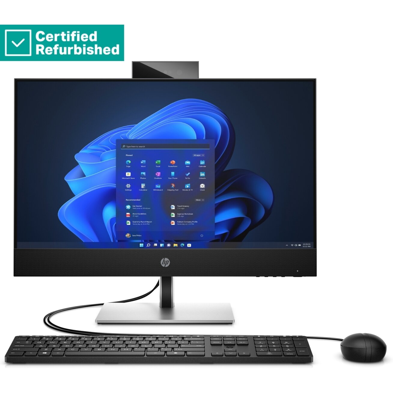 RENEW SILVER HP Pro 440 G9 AIO All-In-One - i7-13700T, 16GB, 512GB SSD, 23.8 FHD Non-Touch AG, Height Adjustable, USB Mouse, Win 11 Pro, 1 years